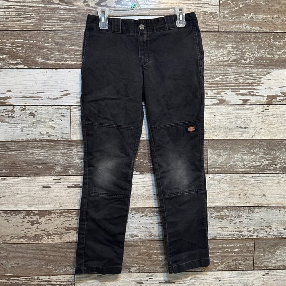 Dickies Black Skinny Straight Women's Work Wear Khaki Pants